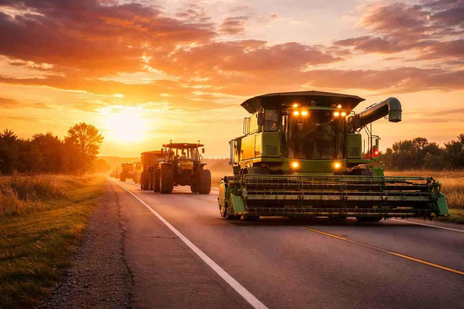 IMPULSAN LA LIBRE CIRCULACIÓN NOCTURNA DE MAQUINARIA AGRÍCOLA PARA AGILIZAR LA PRODUCCIÓN