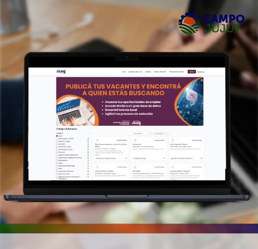 Jujuy incorpora nuevas herramientas para el armado de CV en su portal de empleo